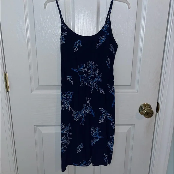 old navy blue coral dress Navy Coral Dress